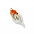 3W E14 AC110-240V Warm White Gold Candle Bulb